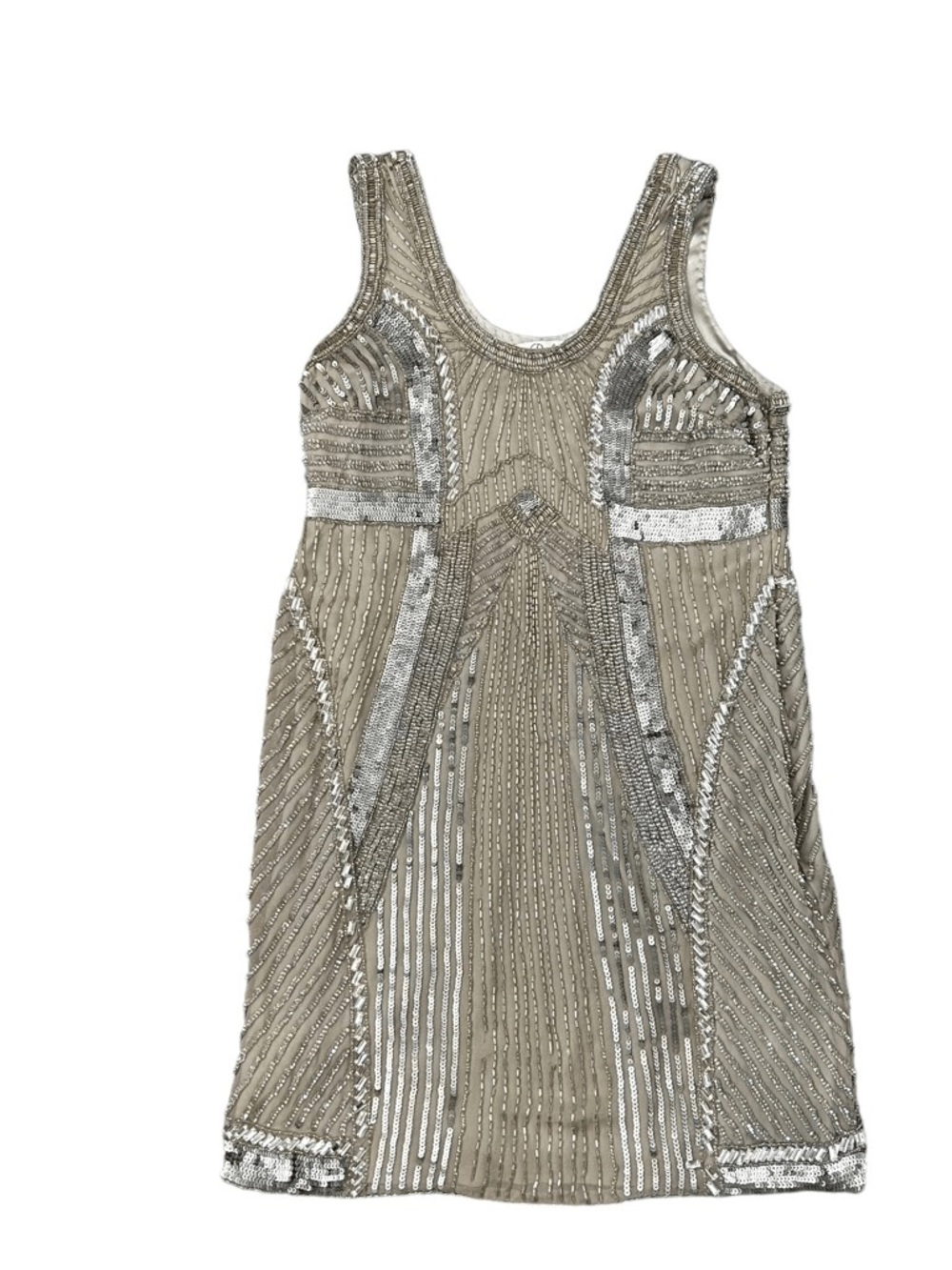 Parker Silver Beaded dress.